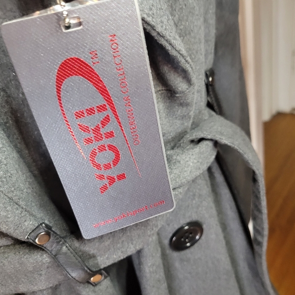 Gray Dress Coat - Picture 9 of 11